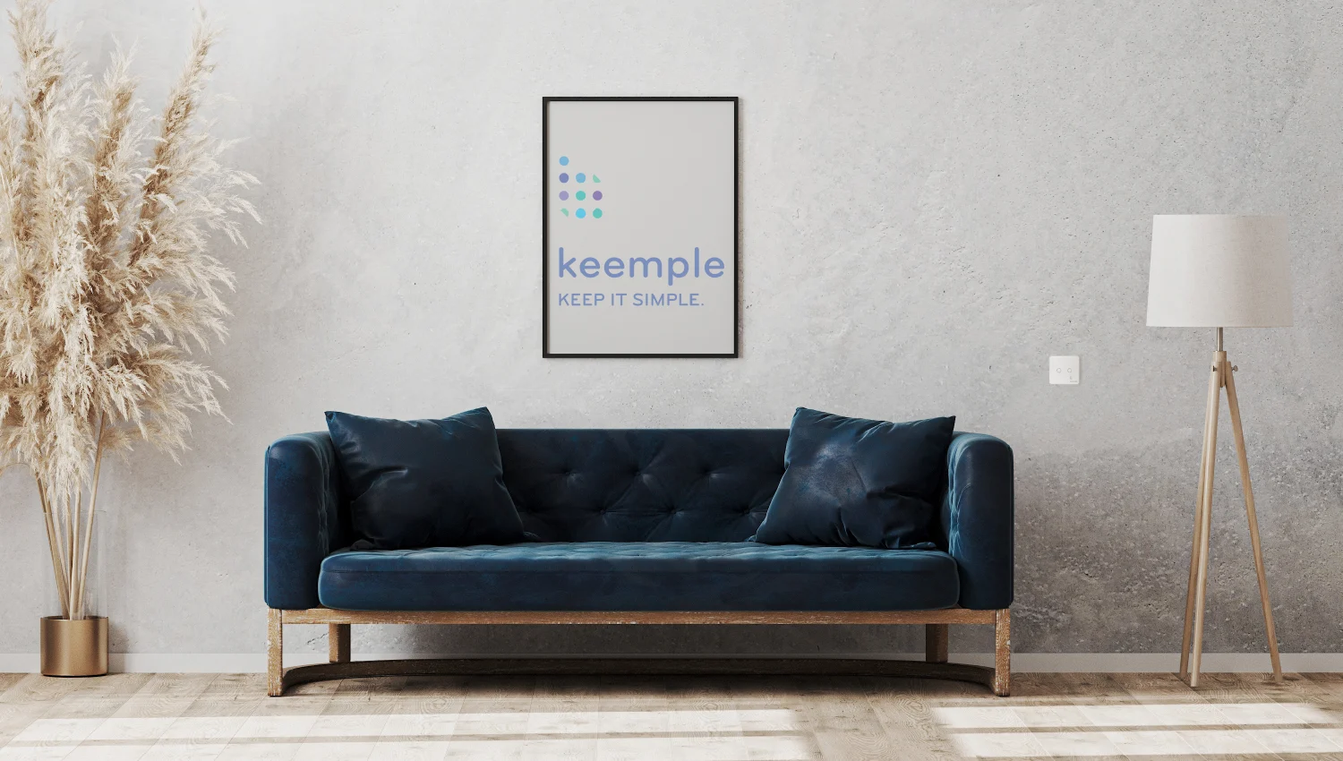 smart home inteligentne oświetlenie salonu, nowoczesne wnętrze z systemem smart home, eleganckie mieszkanie.