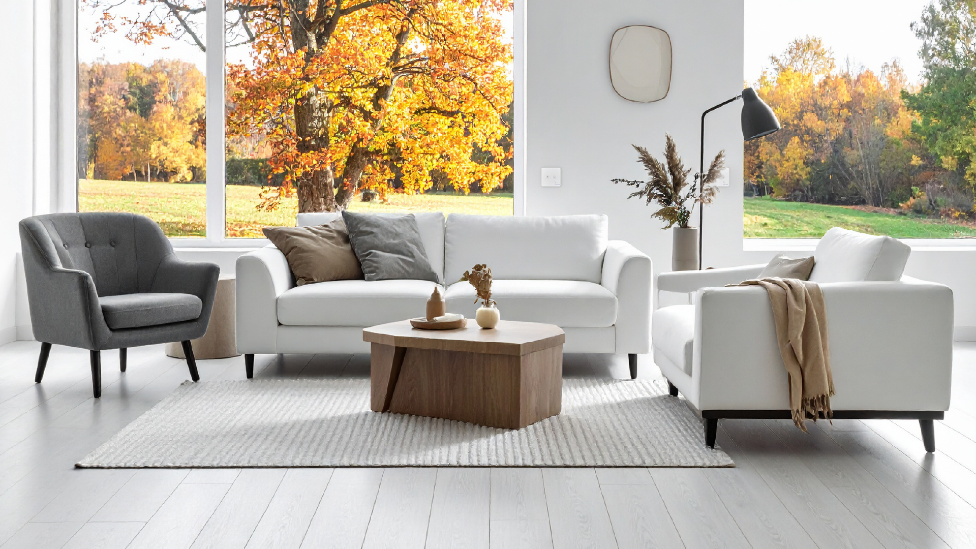 Bezprzewodowy system Smart Home w nowoczesnych wnętrzach. Smart Home bez kucia ścian.