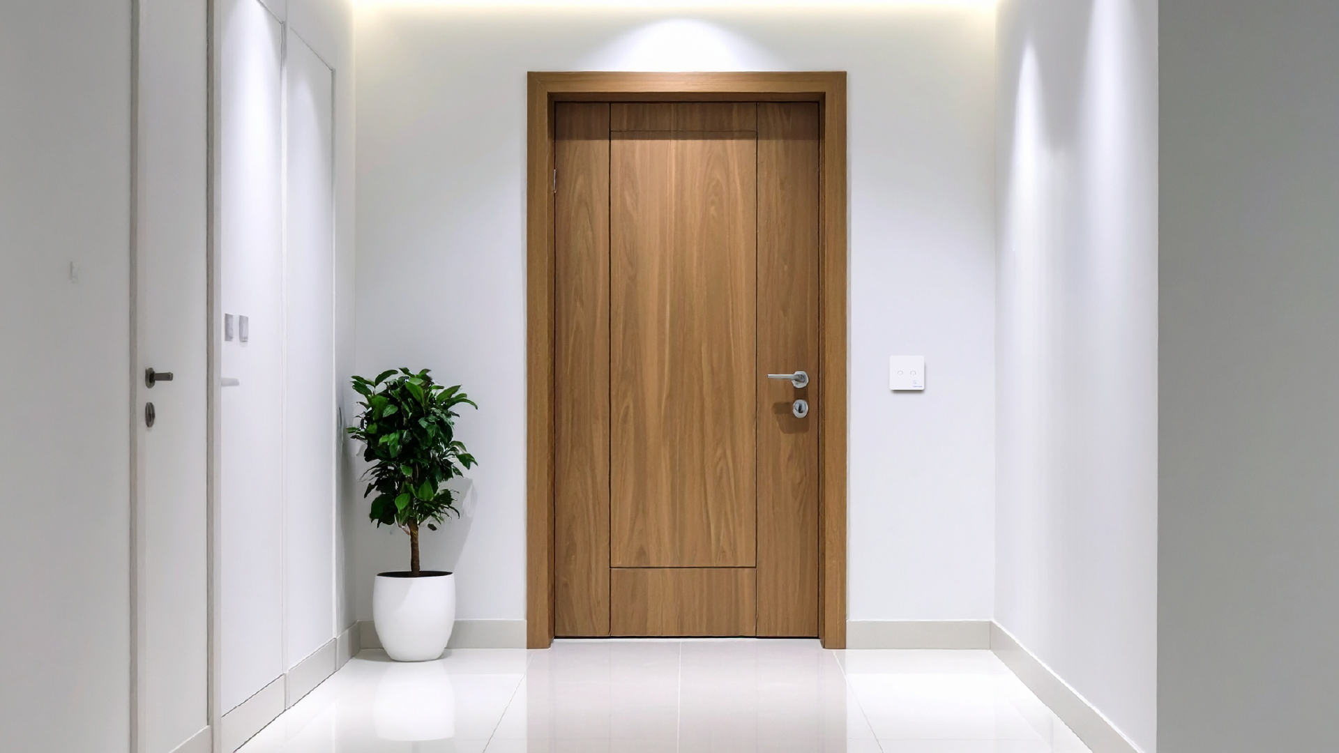 Nowoczesne mieszkanie z systemem smart home i zdalnym sterowaniem oświetleniem,