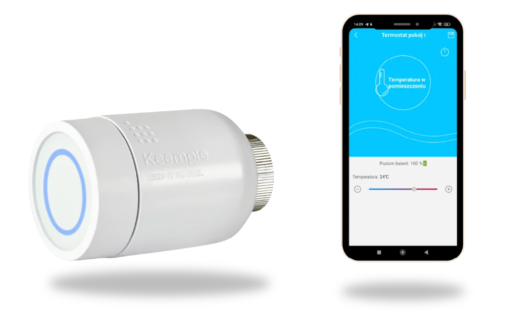 smart termostat keemple zdalne zarządzanie temperaturą w aplikacji Keemple 2.0